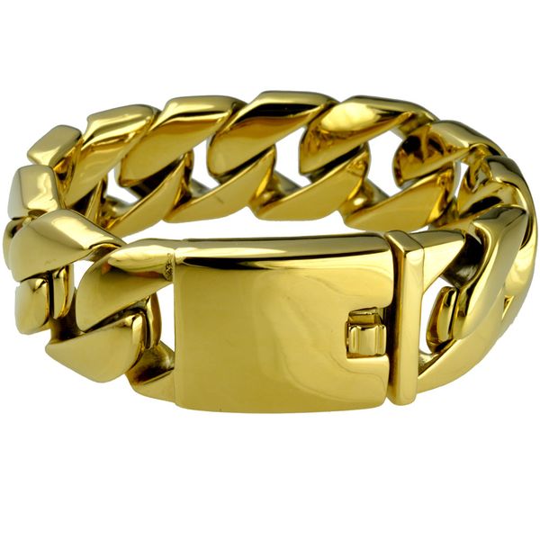 heavy mens 24mm width 8.66" inch length gold tone heavy cut hip hop cuban bracelet 150g b190, Black
heavy mens 24mm width 8.66" inch length gold tone heavy cut hip hop cuban bracelet 150g b190, Black