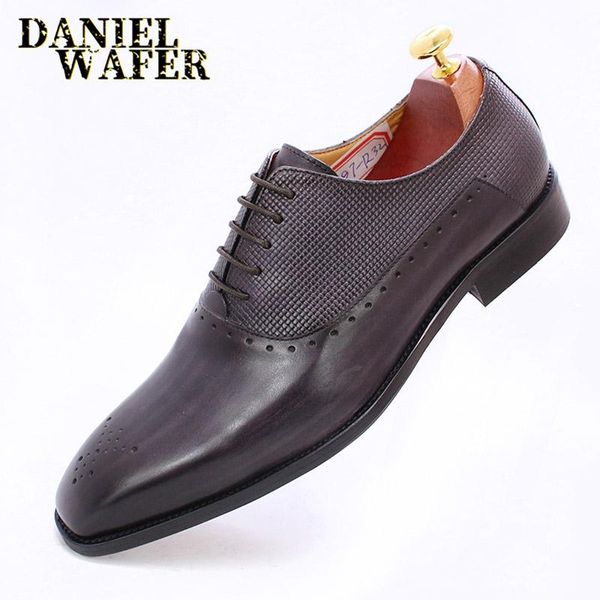 luxury men formal dress shoes genuine leather classic oxford shoes gray black brown lace up wedding office men's leather
luxury men formal dress shoes genuine leather classic oxford shoes gray black brown lace up wedding office men's leather