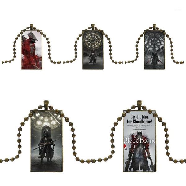 for women party gift bronze color glass cabochon with rectangle shaped pendant choker necklace bloodborne game1, Silver
for women party gift bronze color glass cabochon with rectangle shaped pendant choker necklace bloodborne game1, Silver