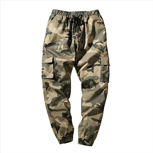 men casual camouflage ankle tied multi pockets cotton sport ninth pants trousers, Black
men casual camouflage ankle tied multi pockets cotton sport ninth pants trousers, Black