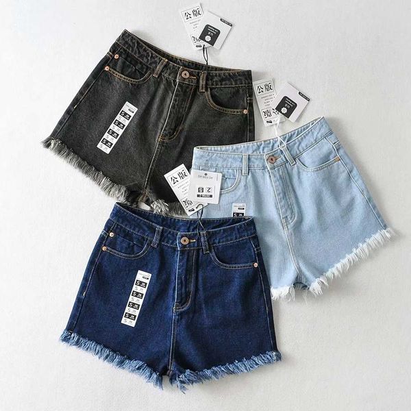 fashionable women's trousers: cotton no stretch high waisted shorts, wash water, light color, brushed denim pants, Blue
fashionable women's trousers: cotton no stretch high waisted shorts, wash water, light color, brushed denim pants, Blue