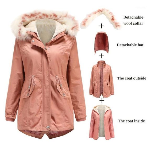 women's winter jacket warm velvet solid color women's jacket long slim fit with hood winter coat cotton clothes1, Black
women's winter jacket warm velvet solid color women's jacket long slim fit with hood winter coat cotton clothes1, Black