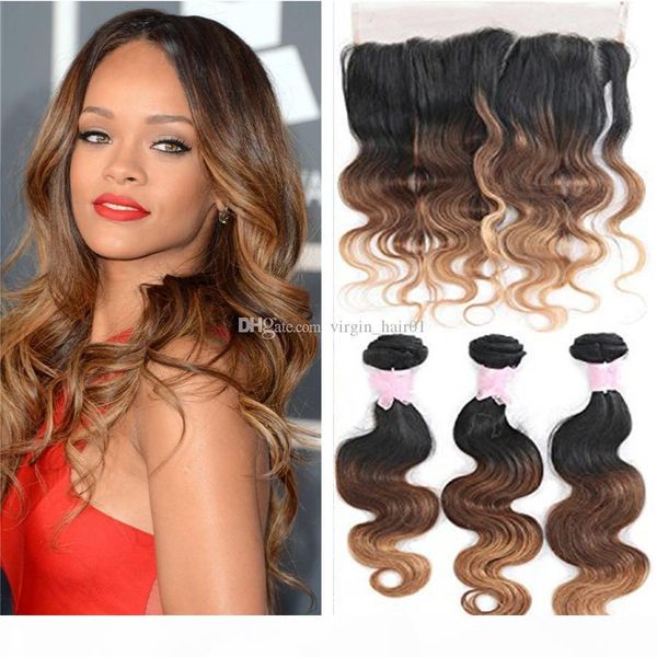 1b 4 27 ombre brazilian hair 3 bundles with frontal closure dark root brazilian virgin straight hair with lace frontal, Black;brown
1b 4 27 ombre brazilian hair 3 bundles with frontal closure dark root brazilian virgin straight hair with lace frontal, Black;brown