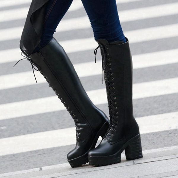 boots doratasia women high heels black mid calf shoes 2021 platform fashion classic solid lace up winter boots1
boots doratasia women high heels black mid calf shoes 2021 platform fashion classic solid lace up winter boots1