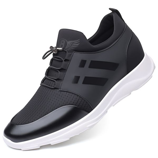 men's quality lycra+ cow leather brand 6cm increasing british new summer black man casual height shoes 201019
men's quality lycra+ cow leather brand 6cm increasing british new summer black man casual height shoes 201019