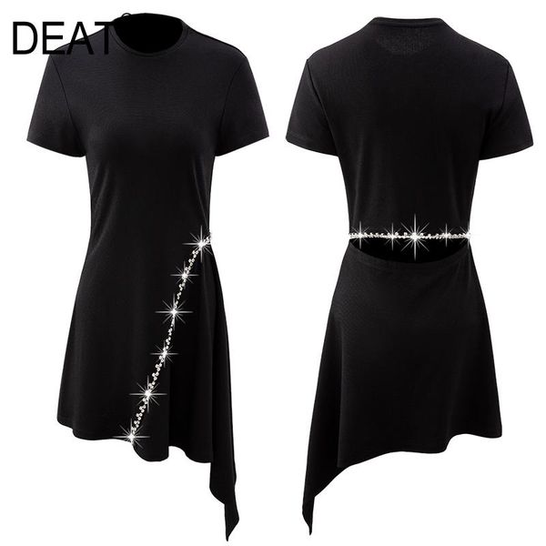 deat 2021 new autumn and winter fashion casual flash diamond chain decoration asymmetric lace pleated o neck dress women sg884, Black;gray
deat 2021 new autumn and winter fashion casual flash diamond chain decoration asymmetric lace pleated o neck dress women sg884, Black;gray