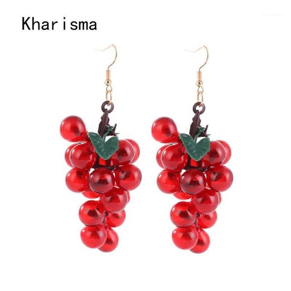 kharisma summer beach cute fruit party red green grape cherry long dangle pendant drop earrings fashion jewelry for women lady1, Silver
kharisma summer beach cute fruit party red green grape cherry long dangle pendant drop earrings fashion jewelry for women lady1, Silver