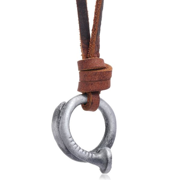 fashionable and versatile jewelry, simple and creative, cowhide necklace, men's long necklace accessories, Silver
fashionable and versatile jewelry, simple and creative, cowhide necklace, men's long necklace accessories, Silver