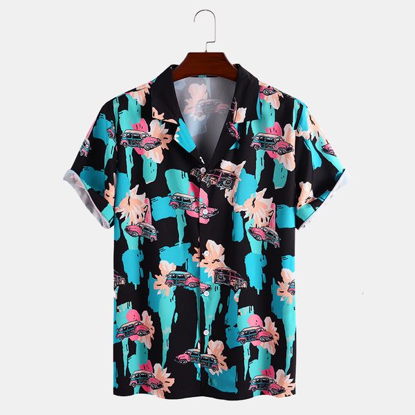 2021 new short sleeve car graffiti printing casual men's shirtslim fit fashion floral print dress males clothes, White;black
2021 new short sleeve car graffiti printing casual men's shirtslim fit fashion floral print dress males clothes, White;black
