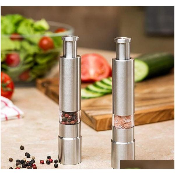 manual pepper mill salt shakers one-handed pepper grinder stainless steel spice sauce grinders stick kitche jllxub mywjqq
manual pepper mill salt shakers one-handed pepper grinder stainless steel spice sauce grinders stick kitche jllxub mywjqq