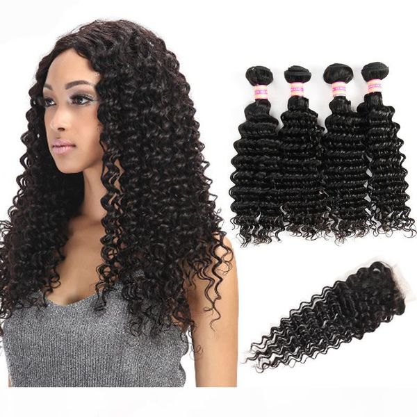 9a unprocessed peruvian virgin hair with 4*4 lace closure deep wave human hair extensions 3 or 4 bundles with closure, Black;brown
9a unprocessed peruvian virgin hair with 4*4 lace closure deep wave human hair extensions 3 or 4 bundles with closure, Black;brown