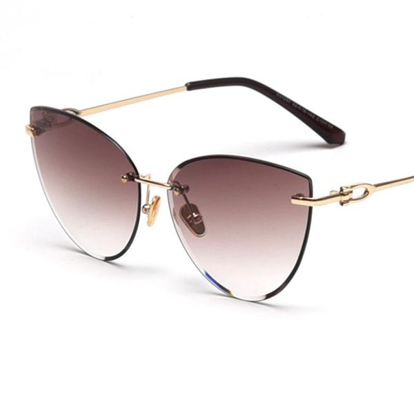 sunglasses 2021 cat eye for women retro brand designer rimless sunglass tinted lens fashion shades female luxury lunettes, White;black
sunglasses 2021 cat eye for women retro brand designer rimless sunglass tinted lens fashion shades female luxury lunettes, White;black