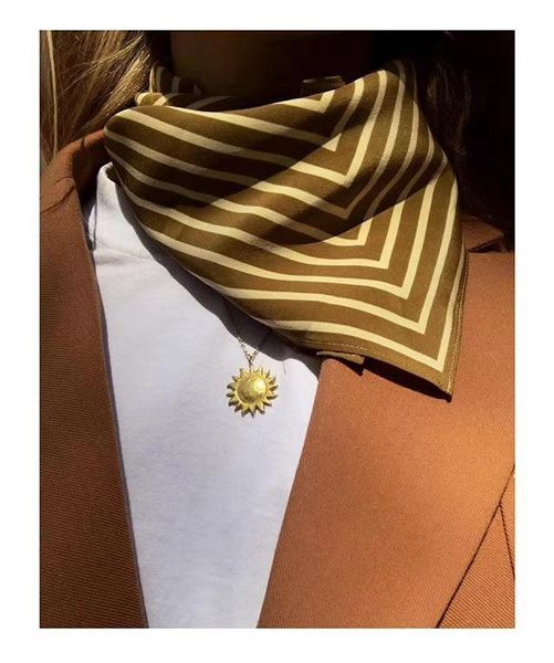 scarves classic striped women silk small square scarf, Blue;gray
scarves classic striped women silk small square scarf, Blue;gray