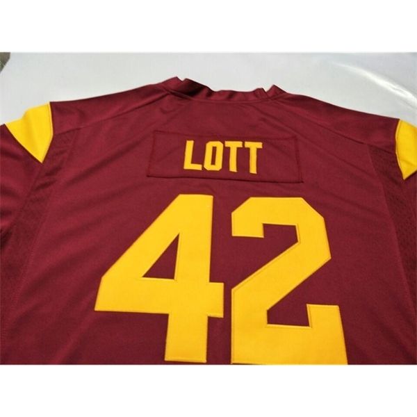 121 usc trojans ronnie lott #42 real full embroidery college jersey size s-4xl or custom any name or number jersey, Black
121 usc trojans ronnie lott #42 real full embroidery college jersey size s-4xl or custom any name or number jersey, Black