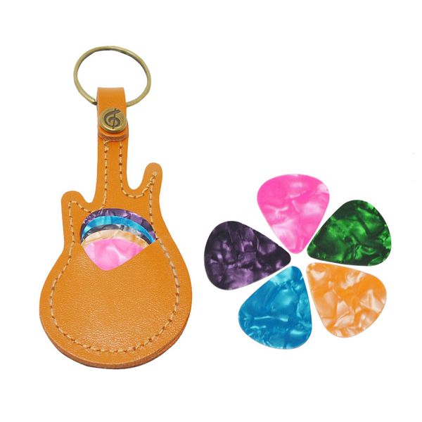 colored leather kechain guitar picks plectrums bag pinks holder case with 5pcs picks
colored leather kechain guitar picks plectrums bag pinks holder case with 5pcs picks