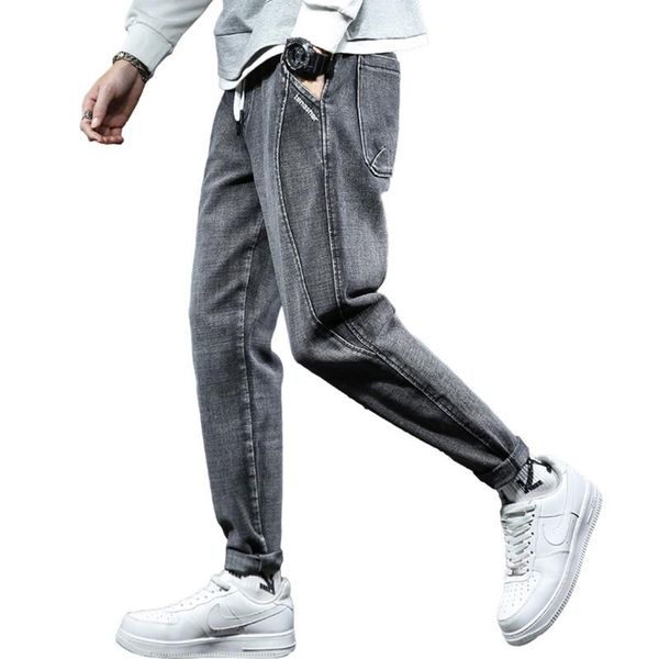 men's jeans s-7xl plus size pants autumn winter elastic denim large waist tie rope made old simple loose men, Blue
men's jeans s-7xl plus size pants autumn winter elastic denim large waist tie rope made old simple loose men, Blue