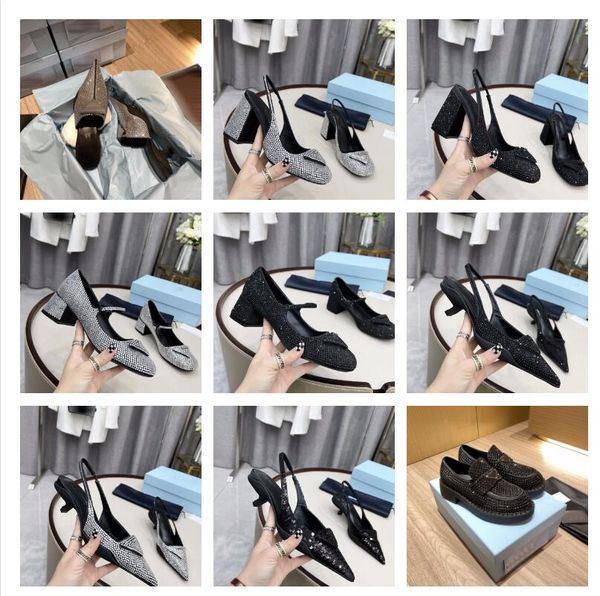 prad satin heeled sandals women slides sling-back pumps designer luxury lady slippers with crystals outdoor shoes sir8, Black
prad satin heeled sandals women slides sling-back pumps designer luxury lady slippers with crystals outdoor shoes sir8, Black
