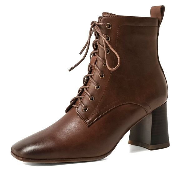 2021 female ankle boots for genuine leather toe foot woman lace shoes with high heels 9vkn, Black
2021 female ankle boots for genuine leather toe foot woman lace shoes with high heels 9vkn, Black