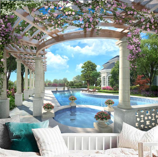 custom wallpaper mural self adhesive villa swimming pool luxurious romantic interior decoration broadens the view space
custom wallpaper mural self adhesive villa swimming pool luxurious romantic interior decoration broadens the view space