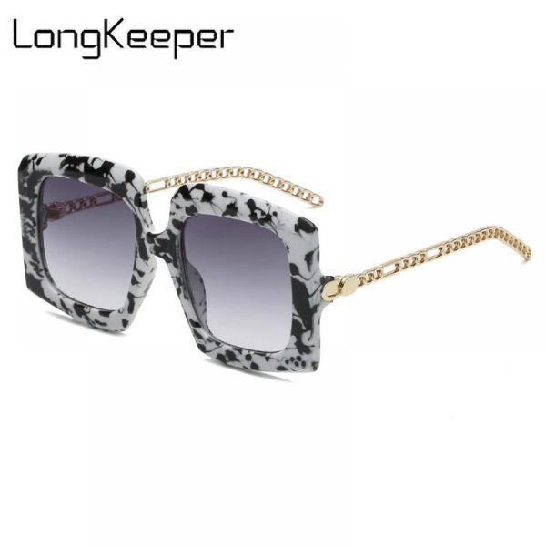 sunglasses longkeeper vintage oversized women men 2021 fashion thick frame square sun glasses female travel eyewear, White;black
sunglasses longkeeper vintage oversized women men 2021 fashion thick frame square sun glasses female travel eyewear, White;black