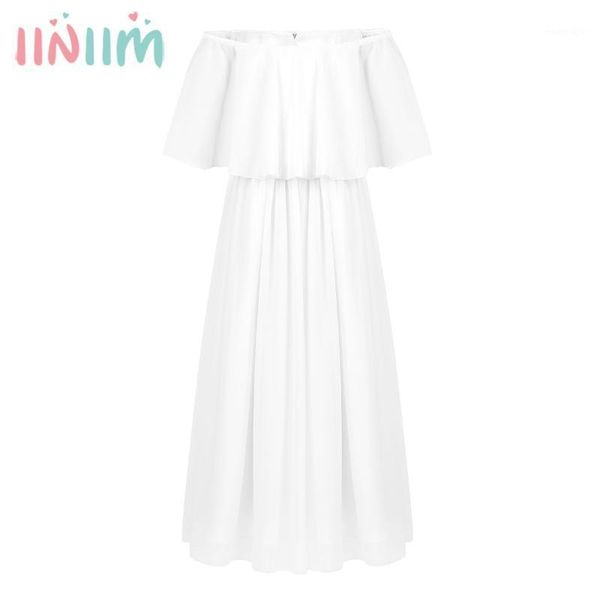 girl's dresses iiniim elegant children teen po dress chiffon off-shoulder flower girl princess for summer birthday party1, Red;yellow
girl's dresses iiniim elegant children teen po dress chiffon off-shoulder flower girl princess for summer birthday party1, Red;yellow