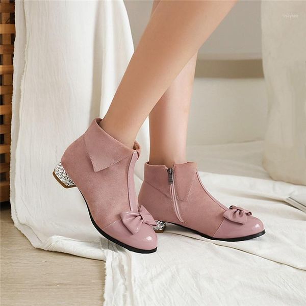 ymechic 2020 winter japanese sweet chunky heels lolita shoes pink beige black ankle boots crystal low heel bow women booties 431
ymechic 2020 winter japanese sweet chunky heels lolita shoes pink beige black ankle boots crystal low heel bow women booties 431