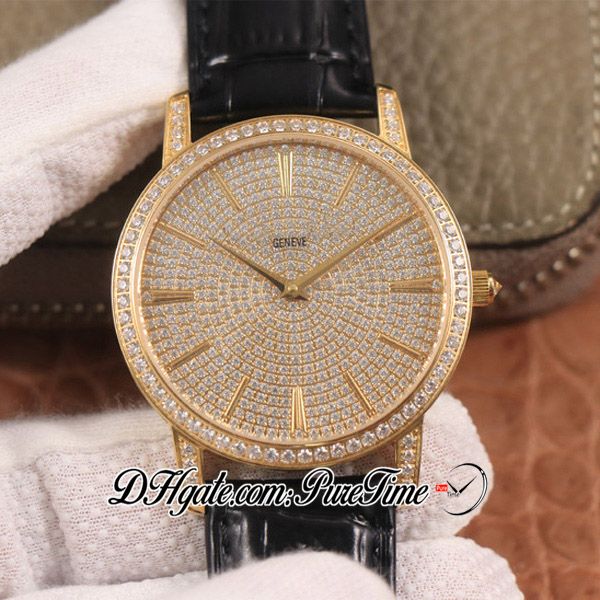 twf traditionnelle 81579/000g-9274 full paved diamonds dial 18k yellow gold miyota 9015 automatic mens watch black leather puretime ptvc b2, Slivery;brown
twf traditionnelle 81579/000g-9274 full paved diamonds dial 18k yellow gold miyota 9015 automatic mens watch black leather puretime ptvc b2, Slivery;brown
