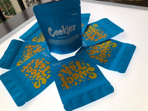 Edibles Flower Sweet Cookies Sf Mylar Bags Packaging Local 3.5-7g California Tea Blue Wmtaj Xhhair