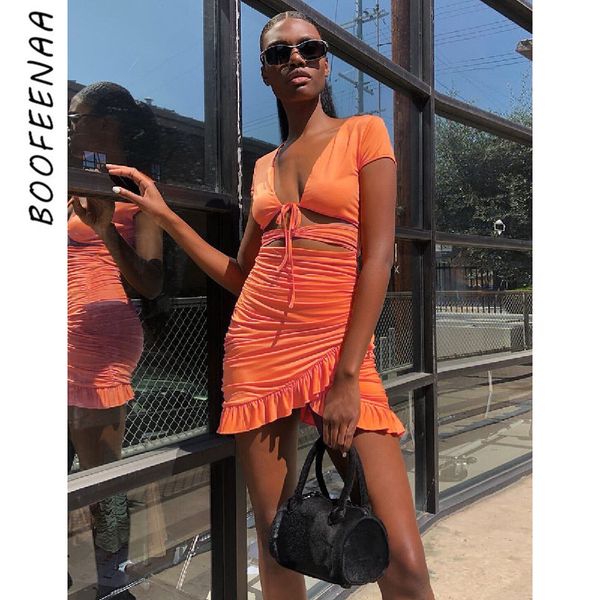 boofeenaa summer 2020 club dress cut out short sleeve ruched ruffle mini dress bodycon bandage stylish dresses c32-aa21 y200418, Black;gray
boofeenaa summer 2020 club dress cut out short sleeve ruched ruffle mini dress bodycon bandage stylish dresses c32-aa21 y200418, Black;gray