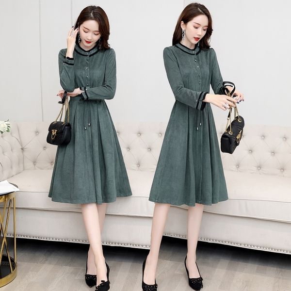 dapzj 2020 dress spring and autumn women's autumn new waist slimming elegant xiu mature zhang light qun zhang xiu waist style high qun, Black;gray
dapzj 2020 dress spring and autumn women's autumn new waist slimming elegant xiu mature zhang light qun zhang xiu waist style high qun, Black;gray