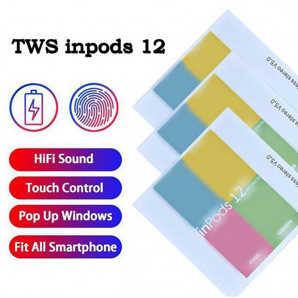 wireless bluetooth headphones tws inpods 12 macaron v5.0 stereo cell phone earphones sports sweatproof headphone touch earbuds
wireless bluetooth headphones tws inpods 12 macaron v5.0 stereo cell phone earphones sports sweatproof headphone touch earbuds
