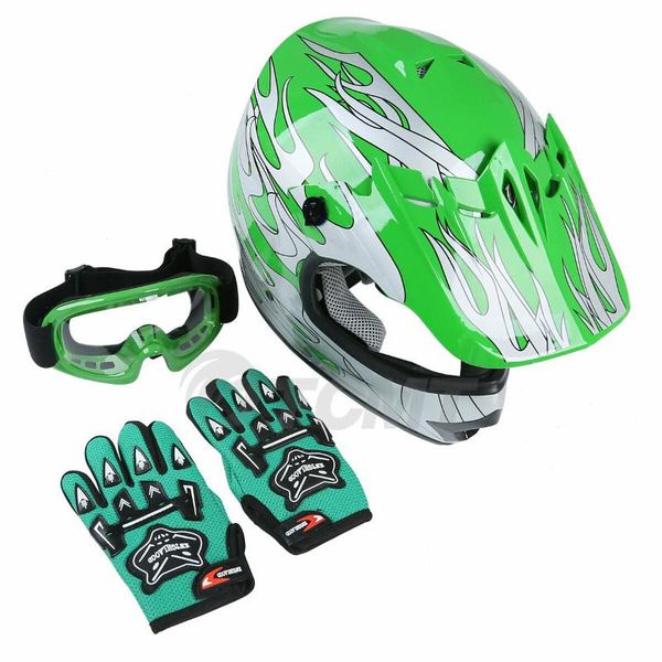 tcmt motorcycle youth kids green flame dirt bike atv motocross helmet goggles gloves s m l xl
tcmt motorcycle youth kids green flame dirt bike atv motocross helmet goggles gloves s m l xl