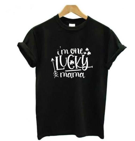 i' one lucky mama letter print t shirt women short sleeve o neck loose tshirt 2021 summer women tee shirt camisetas mujer, White
i' one lucky mama letter print t shirt women short sleeve o neck loose tshirt 2021 summer women tee shirt camisetas mujer, White