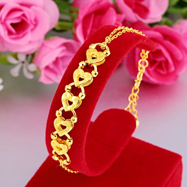 high-quality chain jewelry 18k gold filled thick chain womens heart-shaped bracelet with extension chain, Golden;silver
high-quality chain jewelry 18k gold filled thick chain womens heart-shaped bracelet with extension chain, Golden;silver