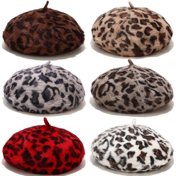 winter women berets fashion hair beret female leopard print berets thick warm 2021 winter hat vintage beanie, Blue;gray
winter women berets fashion hair beret female leopard print berets thick warm 2021 winter hat vintage beanie, Blue;gray