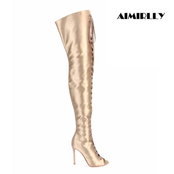 boots women peep toe lace up over the knee gold satin thigh high heels us size 4-15.5 handmade1, Black
boots women peep toe lace up over the knee gold satin thigh high heels us size 4-15.5 handmade1, Black
