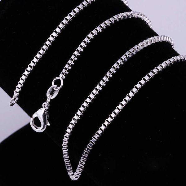 box chain wholesale 100pcs 1.4mm 925 sterling silver necklace box link chains jewelry 16\
box chain wholesale 100pcs 1.4mm 925 sterling silver necklace box link chains jewelry 16\
