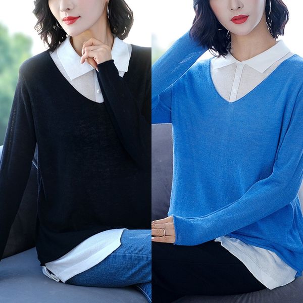 1xlps short lapel fake new piece sweater two autumn pullover pulloversweater and 2020 korean version loose pullover thinversatile buq8v, White;black
1xlps short lapel fake new piece sweater two autumn pullover pulloversweater and 2020 korean version loose pullover thinversatile buq8v, White;black