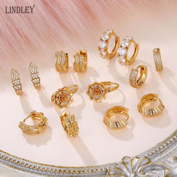 lindley 2020 new hoop gold small women's earrings 585 rose gold zircon earrings wedding travel hip hop fine jewelry star earring, Golden;silver
lindley 2020 new hoop gold small women's earrings 585 rose gold zircon earrings wedding travel hip hop fine jewelry star earring, Golden;silver