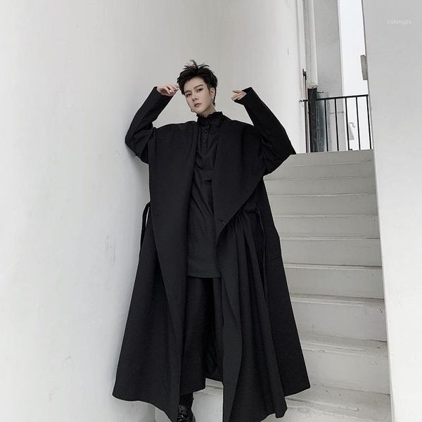 men japan street dark black style big collar trench coat outerwear male long lace belt cardigan jacket windbreaker overcoat1, Tan;black
men japan street dark black style big collar trench coat outerwear male long lace belt cardigan jacket windbreaker overcoat1, Tan;black