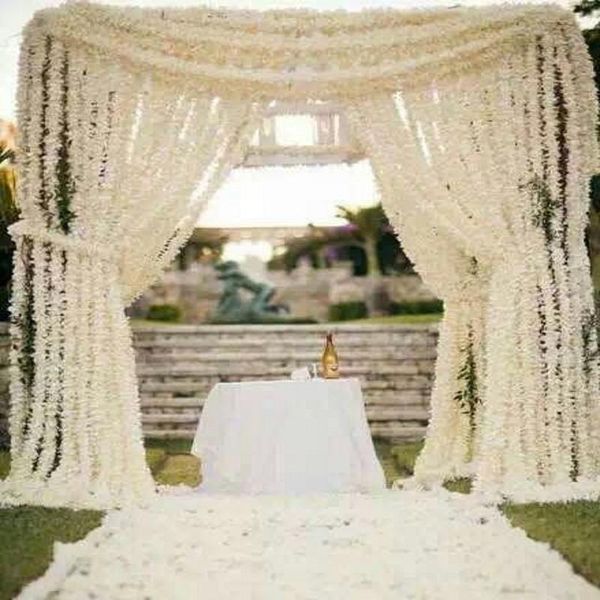 decorative flowers & wreaths 180cm white simulation hydrangea flower artificial silk wisteria vine for wedding home decoration 50pcs/lot
decorative flowers & wreaths 180cm white simulation hydrangea flower artificial silk wisteria vine for wedding home decoration 50pcs/lot