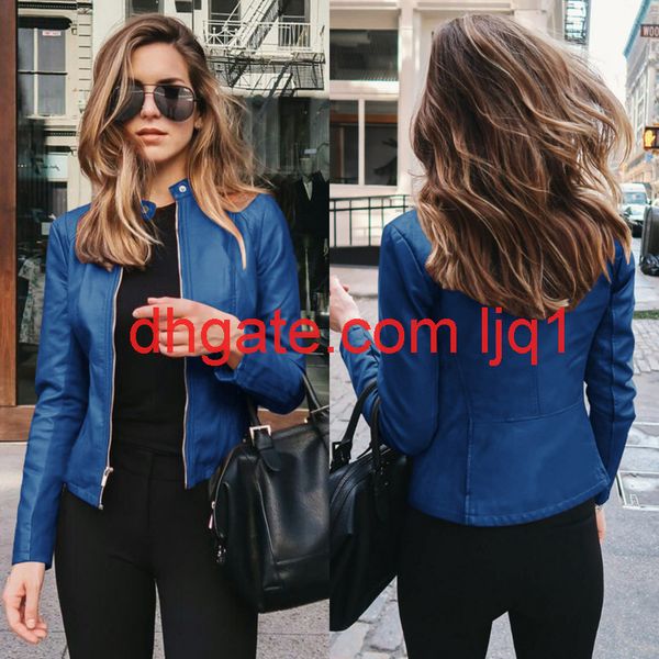nedeins autumn cropped jackets women short pu leather clothes solid cardigan coat zippers outwear 2020 blouson feminina, Black;brown
nedeins autumn cropped jackets women short pu leather clothes solid cardigan coat zippers outwear 2020 blouson feminina, Black;brown