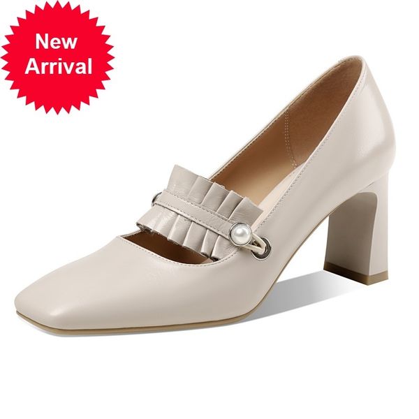 2021 genuine leather handcrafted spring see thick heels high toe foot party women's shoes 40 f6oe, Black
2021 genuine leather handcrafted spring see thick heels high toe foot party women's shoes 40 f6oe, Black