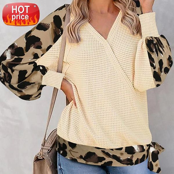 pullover women blouses fashion v neck leopard patchwork long puff sleeve blouse knitwear pullover women clothing ropa de mujer #wt2z, White
pullover women blouses fashion v neck leopard patchwork long puff sleeve blouse knitwear pullover women clothing ropa de mujer #wt2z, White