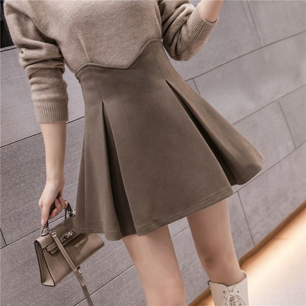 thickness 2021 new women's wool fall height skirts short female breech jupe y403 m2xt, Black
thickness 2021 new women's wool fall height skirts short female breech jupe y403 m2xt, Black