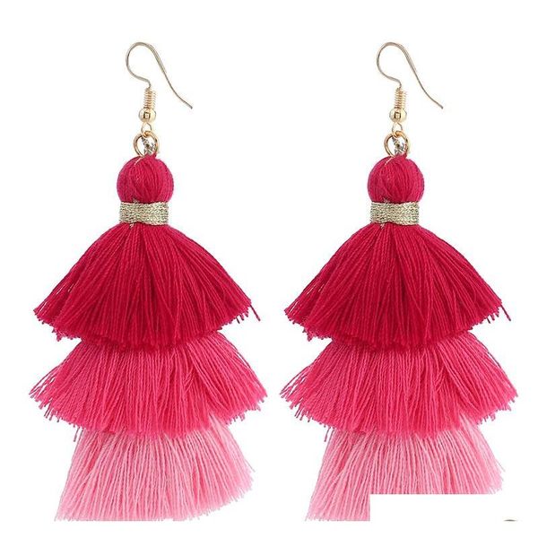 mulit color long tassel earrings for women statement jewelry 3 layered fringe drop earrings big fashion handm sqcwrs new_dhbest, Silver
mulit color long tassel earrings for women statement jewelry 3 layered fringe drop earrings big fashion handm sqcwrs new_dhbest, Silver