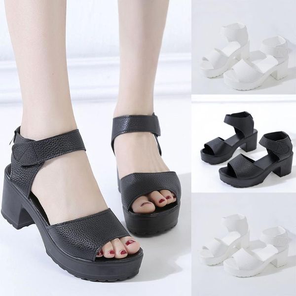women's platform shoes summer outdoor solid color fish mouth open toe breatha high heel sandals womans shoes, Black
women's platform shoes summer outdoor solid color fish mouth open toe breatha high heel sandals womans shoes, Black