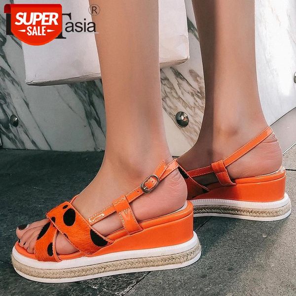 doratasia genuine leather female sandals brand handmade casual sandals women round toe dot back strap wedges shoes woman #di9b, Black
doratasia genuine leather female sandals brand handmade casual sandals women round toe dot back strap wedges shoes woman #di9b, Black