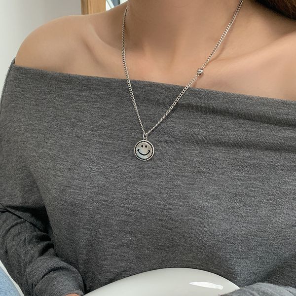 korea dongdamen women's thai smiling face 925 sterling silver necklace clavicle fashion temperament sweater chain
korea dongdamen women's thai smiling face 925 sterling silver necklace clavicle fashion temperament sweater chain