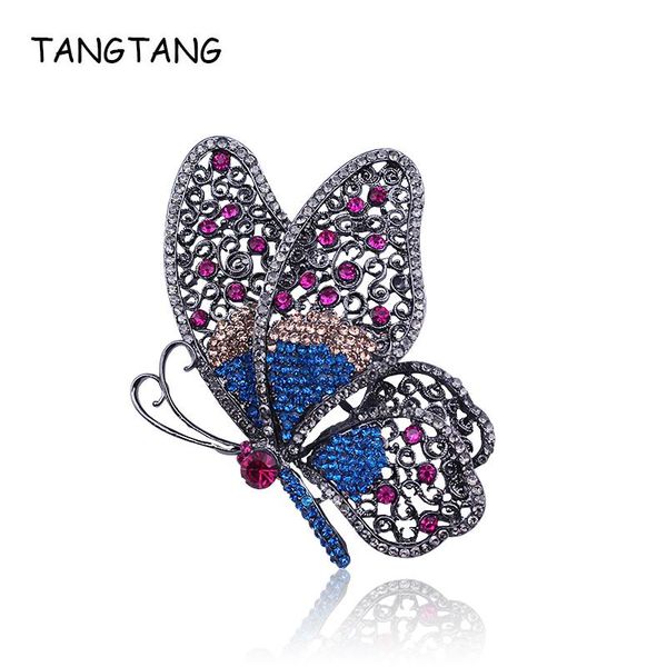 tangtang large butterfly brooch pin for women multi colors rhinestone brooch black gunmetal plating brooches and pins jewelry, Gray
tangtang large butterfly brooch pin for women multi colors rhinestone brooch black gunmetal plating brooches and pins jewelry, Gray